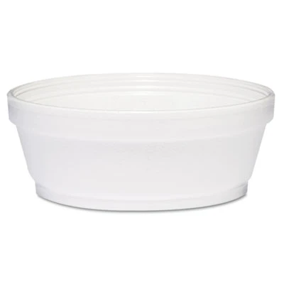 Dart Foam Container  8 oz  White  Squat  500 Carton (DCC 8SJ32)