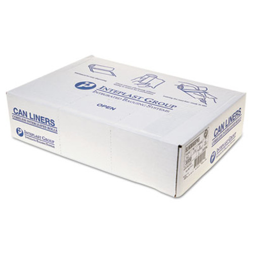 Inteplast Group Low-Density Commercial Can Liners  60 gal  1 15 mil  38  x 58   Clear  100 Carton (IBS SLW3858SPNS)