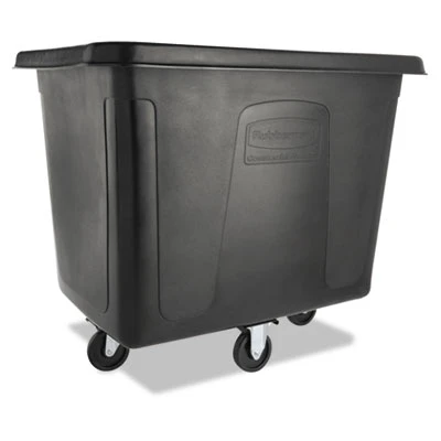 Rubbermaid Commercial Cube Truck  500 lb Capacity  Black (RCP 4616 BLA)
