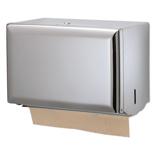 San Jamar Singlefold Paper Towel Dispenser  Chrome  10 3 4 x 6 x 7 1 2 (SAN T1800XC)