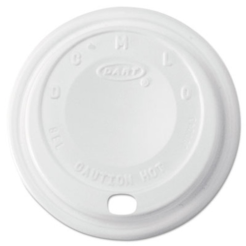Dart Cappuccino Dome Sipper Lids  8-10oz Cups  White  1000 Carton (DCC 8EL)