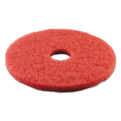 Boardwalk Buffing Floor Pads  15  Diameter  Red  5 Carton (PAD 4015 RED)