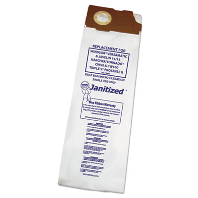 Janitized Vacuum Filter Bags Designed to Fit Windsor Versamatic  100 CT (APCJANWIVER3)