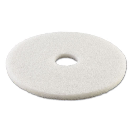 Boardwalk Polishing Floor Pads  21  Diameter  White  5 Carton (PAD 4021 WHI)