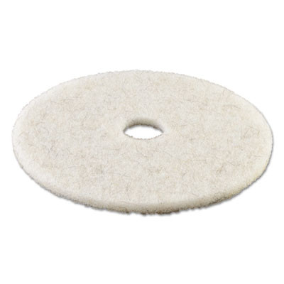 Boardwalk Natural White Burnishing Floor Pads  21  Diameter  5 Carton (PAD 4021 NAT)