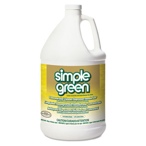 Simple Green Industrial Cleaner and Degreaser  Concentrated  Lemon  1 gal Bottle  6 Carton (SMP 14010)