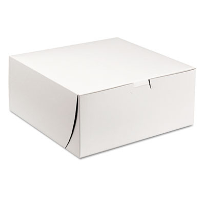 SCT Tuck-Top Bakery Boxes  9w x 9d x 4h  White  200 Carton (SCH 0961)