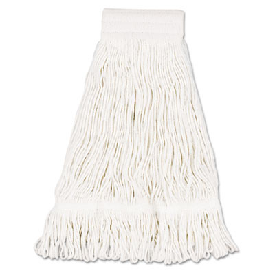Boardwalk Mop Head  Pro Loop Web Tailband  Premium Saddleback Head  Ctn  24-oz   WH  12 CT (UNS 524C)
