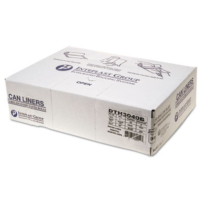 Inteplast Group Draw-Tuff Institutional Draw-Tape Can Liners  30 gal  1 mil  30 5  x 40   Blue  200 Carton (IBS DTH3040B)