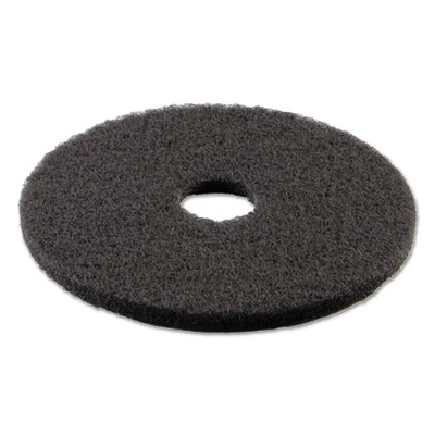 Boardwalk Stripping Floor Pads  16  Diameter  Black  5 Carton (PAD 4016 BLA)