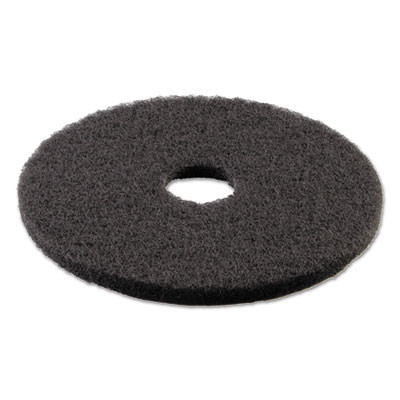 Boardwalk Stripping Floor Pads  16  Diameter  Black  5 Carton (PAD 4016 BLA)