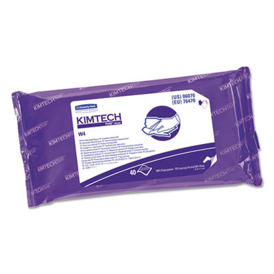Kimtech W4 PreSat Alcohol Wipers  70  IPA  9 x 11  White  40 Pack  10 Carton (KCC 06070)