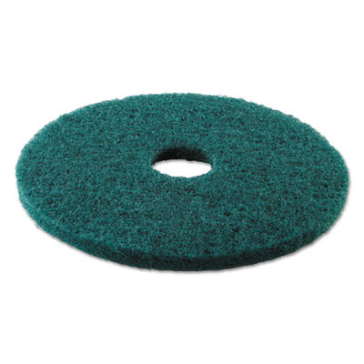 Boardwalk Heavy-Duty Scrubbing Floor Pads  17  Diameter  Green  5 Carton (PAD 4017 GRE)