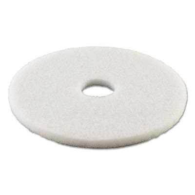 Boardwalk Polishing Floor Pads  13  Diameter  White  5 Carton (PAD 4013 WHI)