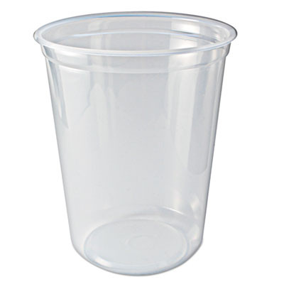 Fabri-Kal Microwavable Deli Containers  32 oz  Clear  500 Carton (FAB PK32T-C)