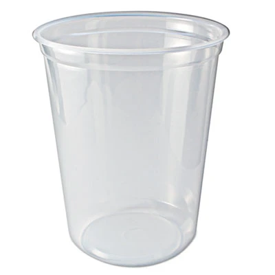 Fabri-Kal Microwavable Deli Containers  32 oz  Clear  500 Carton (FAB PK32T-C)