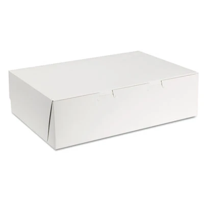 SCT Tuck-Top Bakery Boxes  14w x 10d x 4h  White  100 Carton (SCH 1025)