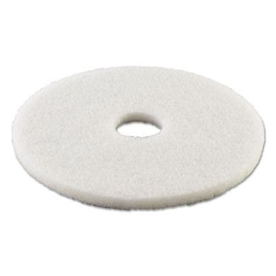 Boardwalk Polishing Floor Pads  16  Diameter  White  5 Carton (PAD 4016 WHI)