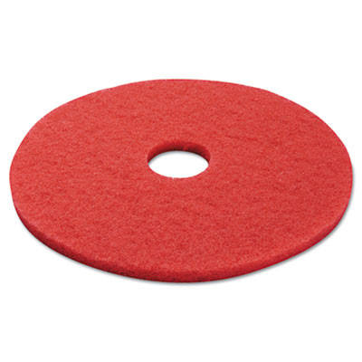 Boardwalk Buffing Floor Pads  17  Diameter  Red  5 Carton (PAD 4017 RED)