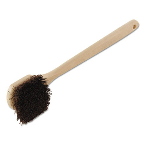 Boardwalk Utility Brush  Palmyra Bristle  Plastic  20   Tan Handle (BWK 4120)