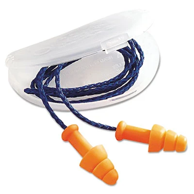 Howard Leight by Honeywell SmartFit Multiple-Use Earplugs  Corded  25NRR  Orange  100 Pairs (HOW SMF30)