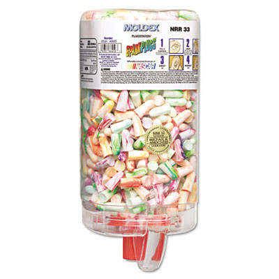 Moldex SparkPlugs PlugStation Earplug Dispenser  Cordless  33NRR  Asst  500 Pair (MLX 6645)