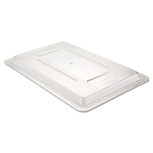 Rubbermaid Commercial Food Tote Box Lids  12w x 18d  Clear (RCP 3310 CLE)