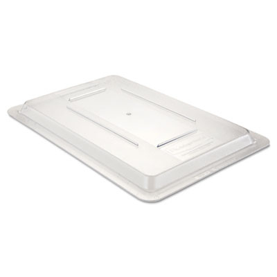 Rubbermaid Commercial Food Tote Box Lids  12w x 18d  Clear (RCP 3310 CLE)