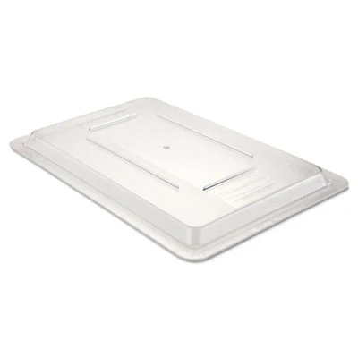 Rubbermaid Commercial Food Tote Box Lids  12w x 18d  Clear (RCP 3310 CLE)