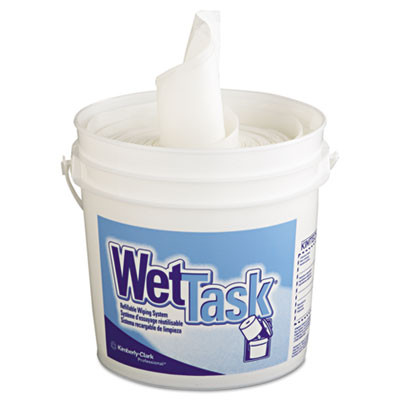 Kimtech WetTask System for Solvents  Free Bucket  12 x 12 1 2  60 Roll  5 Rolls Carton (KCC 06001)