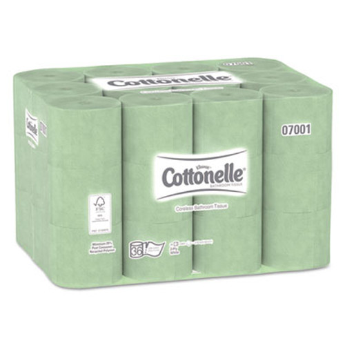 Scott Essential Extra Soft Coreless Standard Roll Bath Tissue  Septic Safe  2-Ply  White  800 Sheets Roll  36 Rolls Carton (KCC 07001)