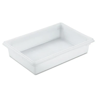 Rubbermaid Commercial Food Tote Boxes  8 5gal  26w x 18d x 6h  White (RCP 3508 WHI)