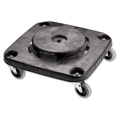 Rubbermaid Commercial Brute Container Square Dolly  250 lb Capacity  17 25 x 6 25  Black (RCP 3530)