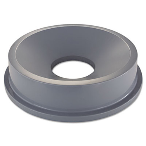Rubbermaid Commercial Round BRUTE Funnel Top Receptacle  22 38w x 5h  Gray (RCP 3543 GRA)