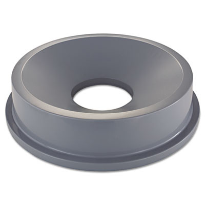 Rubbermaid Commercial Round BRUTE Funnel Top Receptacle  22 38w x 5h  Gray (RCP 3543 GRA)