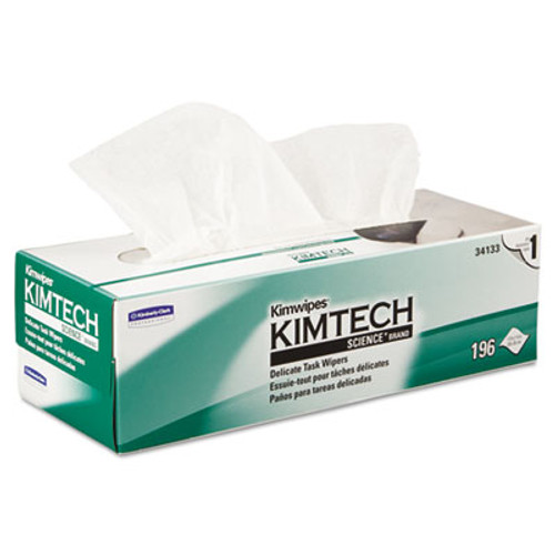 Kimtech Kimwipes Delicate Task Wipers  1-Ply  11 4 5 x 11 4 5  196 Box  15 Boxes Carton (KCC 34133)