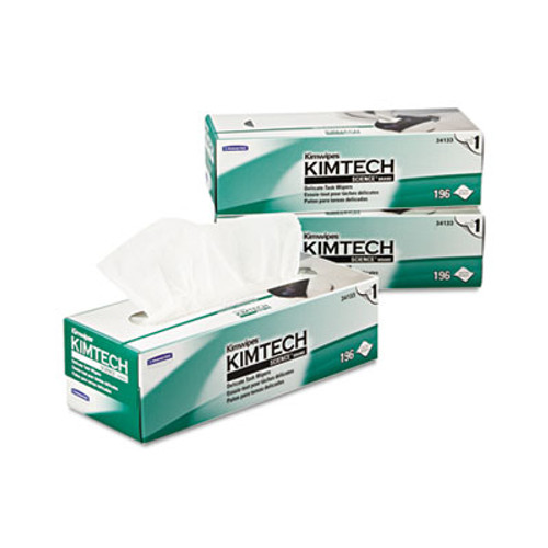 Kimtech Kimwipes Delicate Task Wipers  1-Ply  11 4 5 x 11 4 5  196 Box  15 Boxes Carton (KCC 34133)