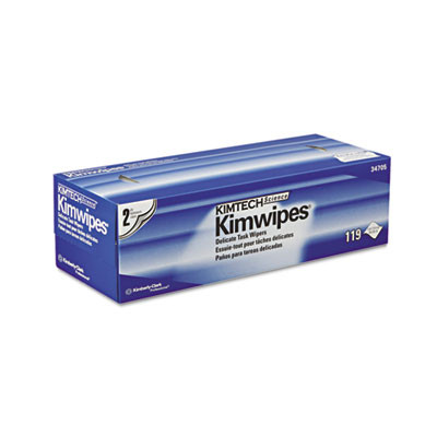 Kimtech Kimwipes Delicate Task Wipers  2-Ply  11 4 5 x 11 4 5  119 Box  15 Boxes Carton (KCC 34705)