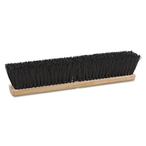 Boardwalk Floor Brush Head  18  Wide  Black  Medium Weight  Polypropylene Bristles (BWK 20618)