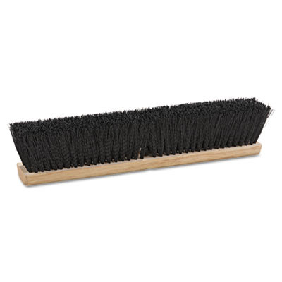 Boardwalk Floor Brush Head  18  Wide  Black  Medium Weight  Polypropylene Bristles (BWK 20618)