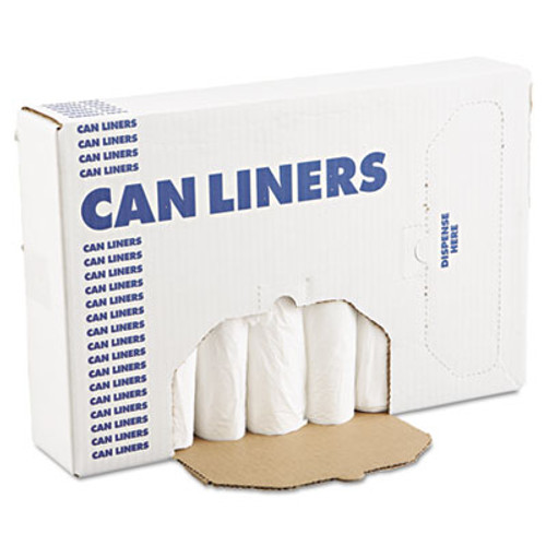 Boardwalk Low-Density Waste Can Liners  16 gal  0 4 mil  24  x 32   White  500 Carton (BWK 2432EXH)