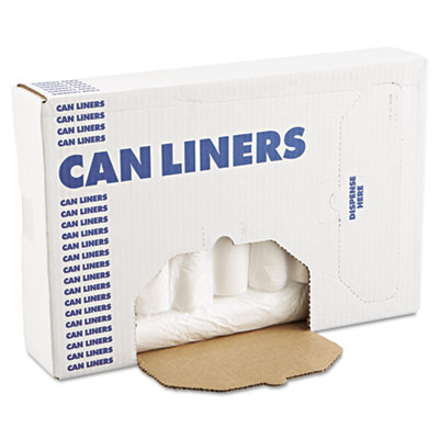 Boardwalk High-Density Can Liners  45 gal  10 microns  40  x 46   Natural  250 Carton (BWK 404612)