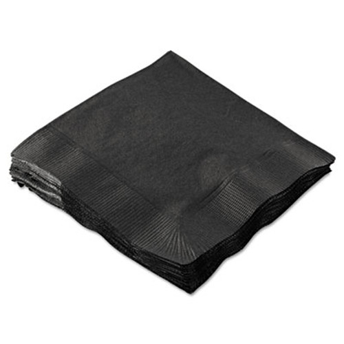 Hoffmaster Beverage Napkins  2-Ply  9 1 2 x 9 1 2  Black  1000 Carton (HFM 180313)