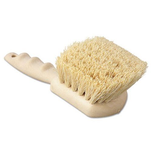 Boardwalk Utility Brush  Tampico Fill  8 1 2  Long  Tan Handle (BWK 4208)