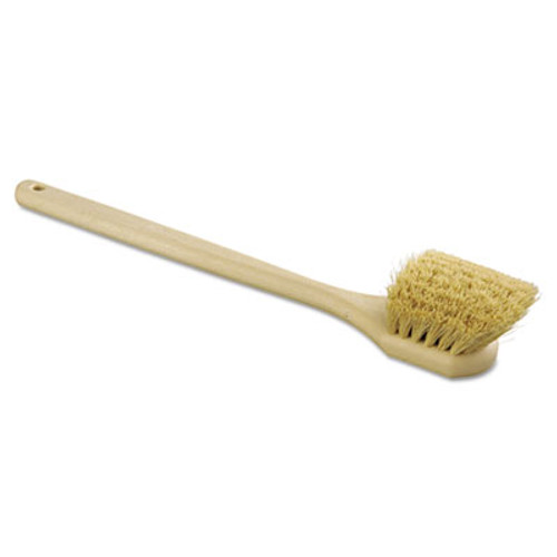 Boardwalk Utility Brush  Tampico Fill  20  Long  Tan Handle (BWK 4220)