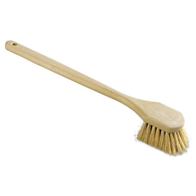 Boardwalk Utility Brush  Tampico Fill  20  Long  Tan Handle (BWK 4220)