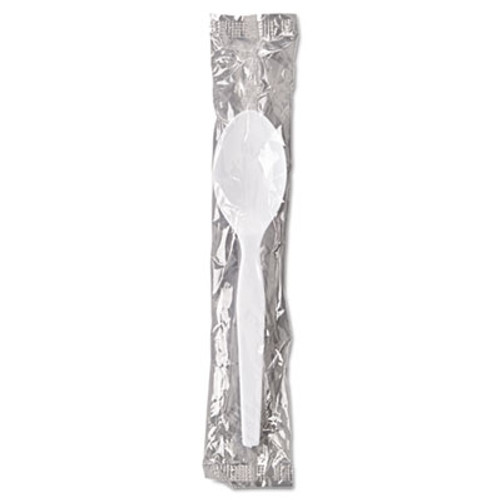 Dixie Individually Wrapped Polystyrene Cutlery  Teaspoons  White  1 000 Carton (DIX TM23C7)