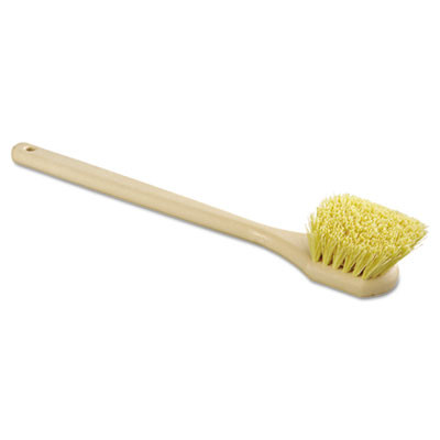 Boardwalk Utility Brush  Polypropylene Fill  20  Long  Tan Handle (BWK 4320)
