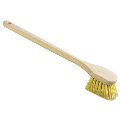 Boardwalk Utility Brush  Polypropylene Fill  20  Long  Tan Handle (BWK 4320)