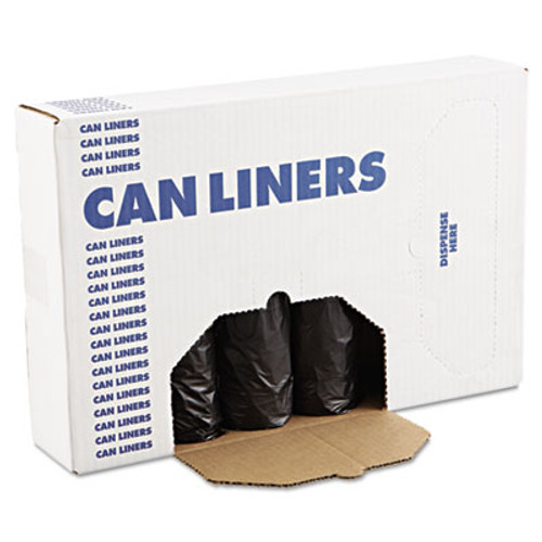 Boardwalk Low-Density Waste Can Liners  56 gal  0 6 mil  43  x 47   Black  100 Carton (BWK 4347H)